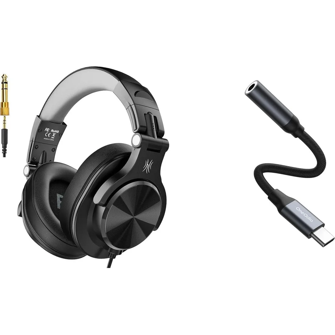 OneOdio A71D — Headphones + USB-C adapter