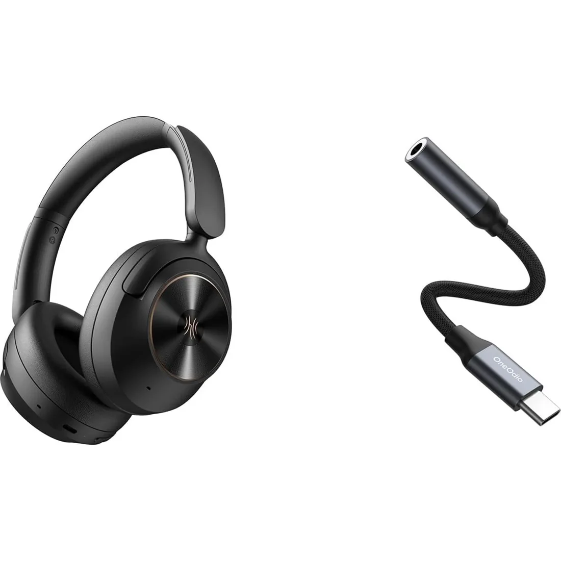 OneOdio Focus A6 — Headphones + USB-C adapter